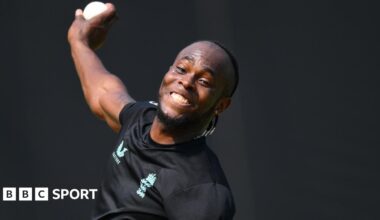 England fast bowler Jofra Archer