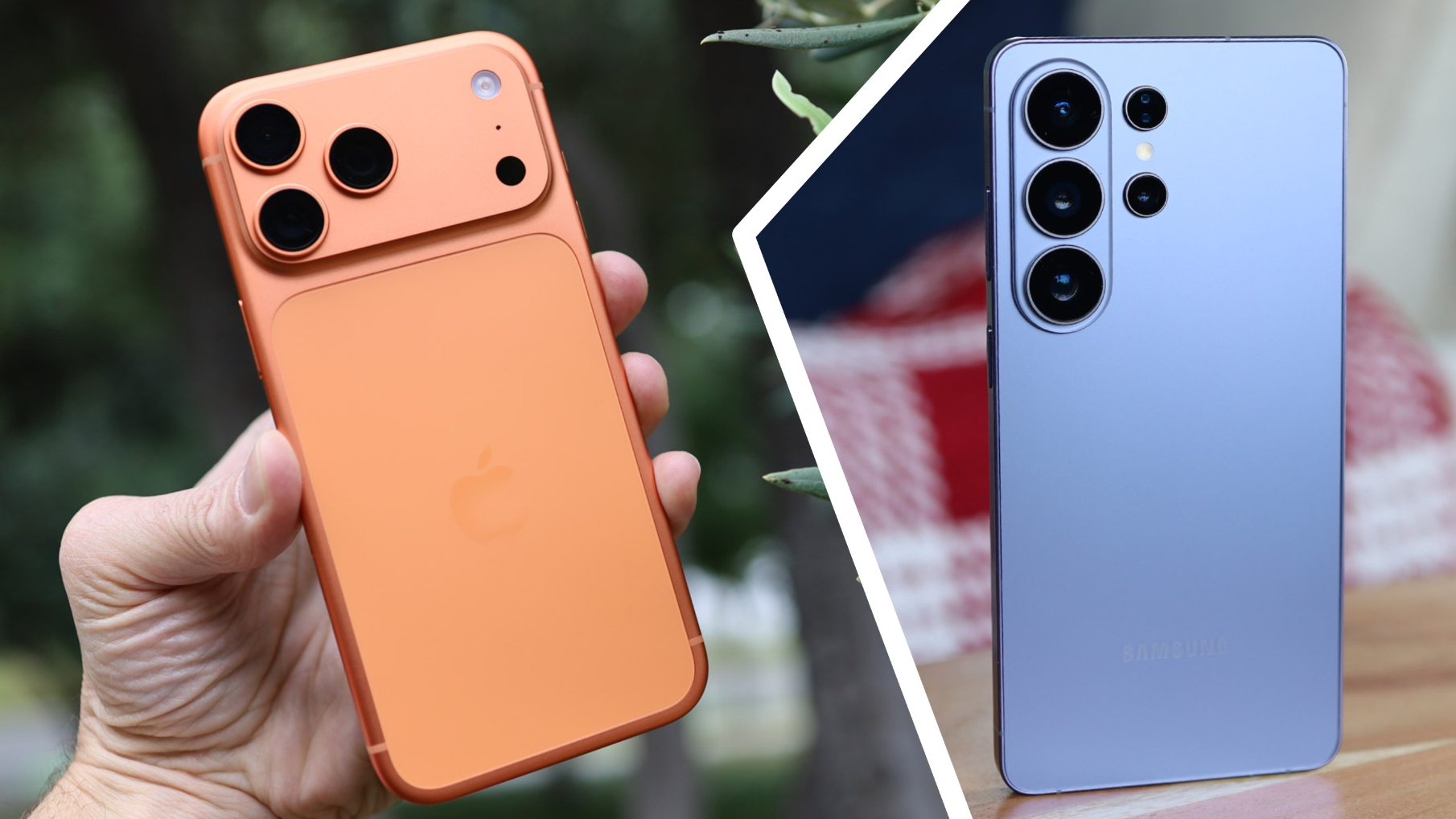 The iPhone 17 Pro Max and Samsung Galaxy S26 Ultra side-by-side