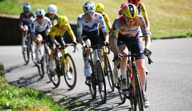 BUJA, ITALY - JUNE 01: Anna van der Breggen of Netherlands and Team SD Worx - Protime competes in the breakaway during the 37th Giro d&amp;apos;Italia Women 2026, Stage 3 a 156km stage from Bibione to Buja / #UCIWWT / on June 01, 2026 in Buja, Italy. (Photo by Luc Claessen/Getty Images)