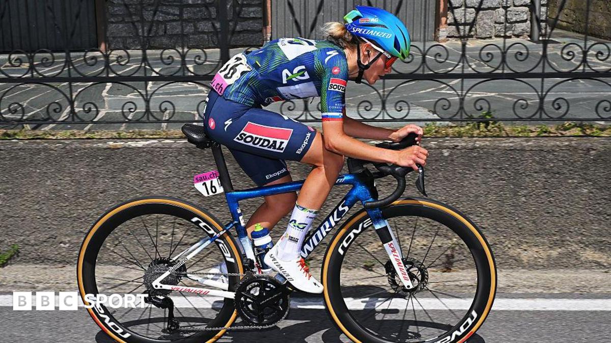 Urska Zigart rides during the opening stage of the Tour de Suisse Femmes