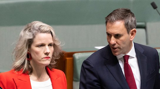 Housing Minister Clare O’Neil and Treasurer Jim Chalmers.