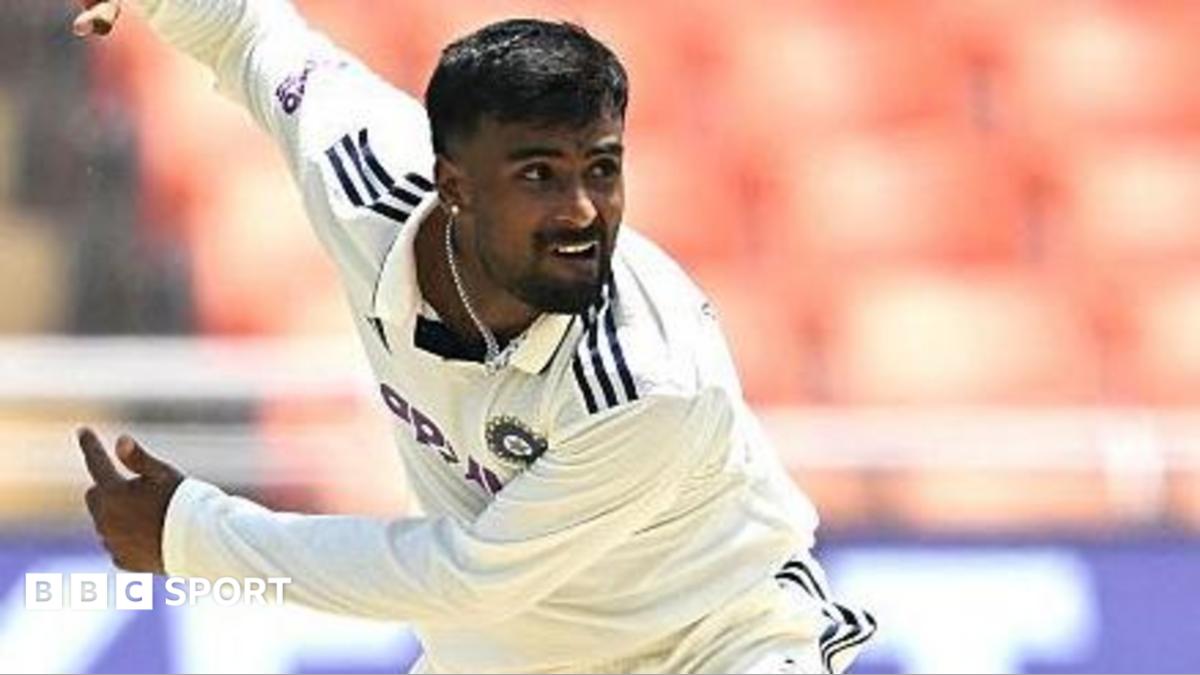 Manav Suthar in bowling action in his India Test debut against Afghanistan last week and he has joined Warwickshire on a short-term deal.