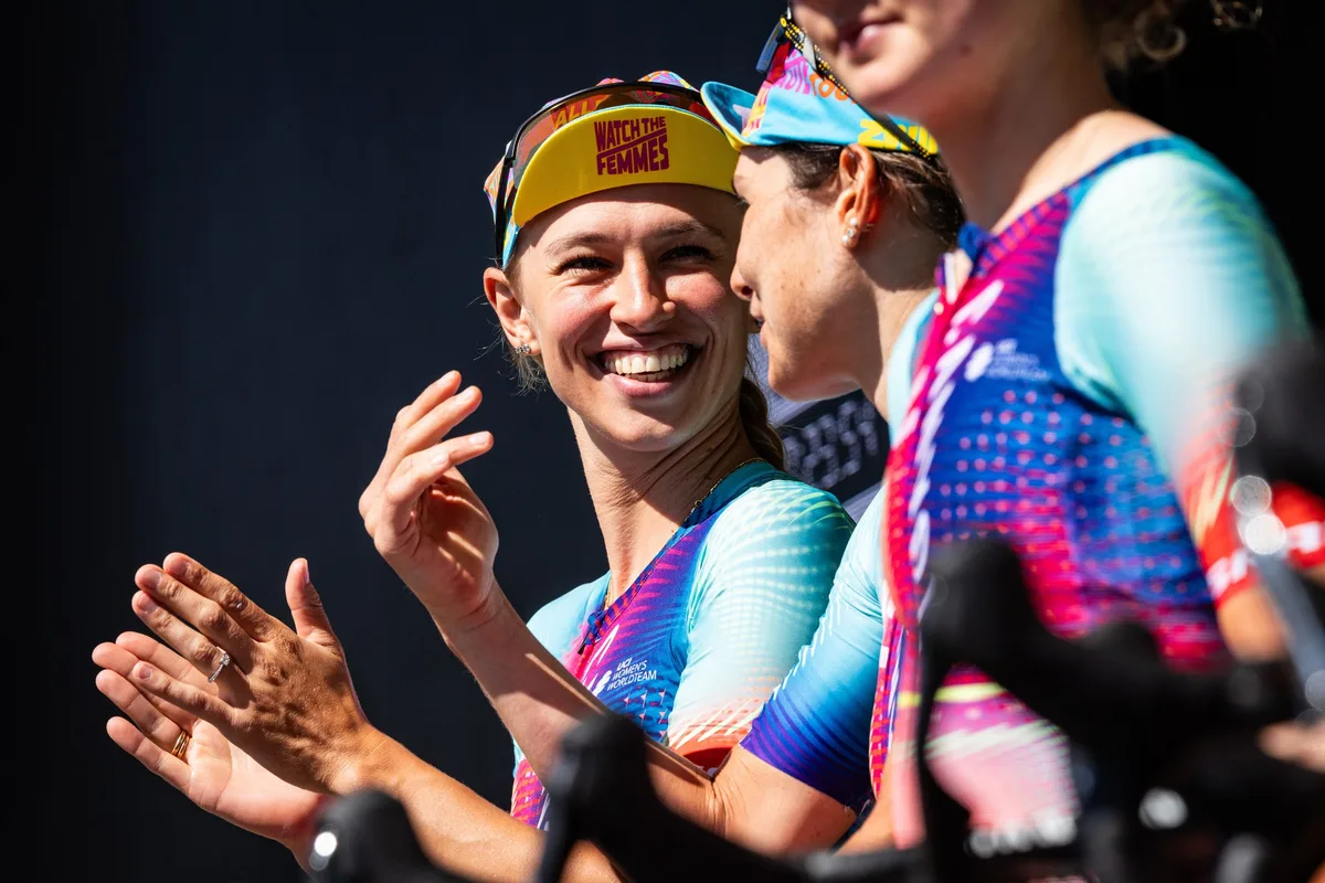 Katarzyna Niewiadoma-Phinney at the Tour de France Femmes in 2024