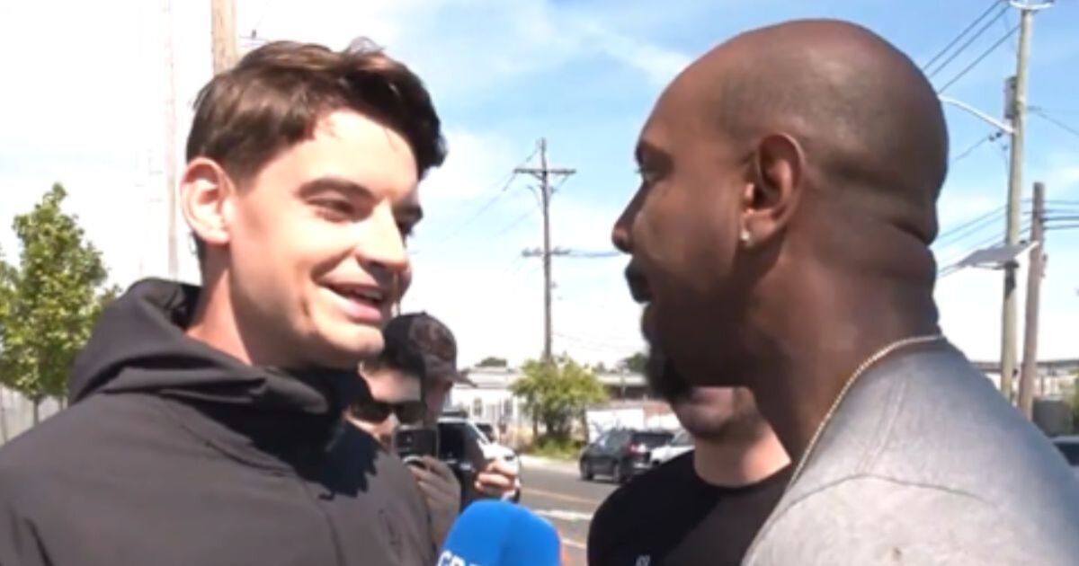 Moment GB News reporter is threatened by leftist thug: 'I'll break your f-ing jaw!' | TV & Radio | Showbiz & TV