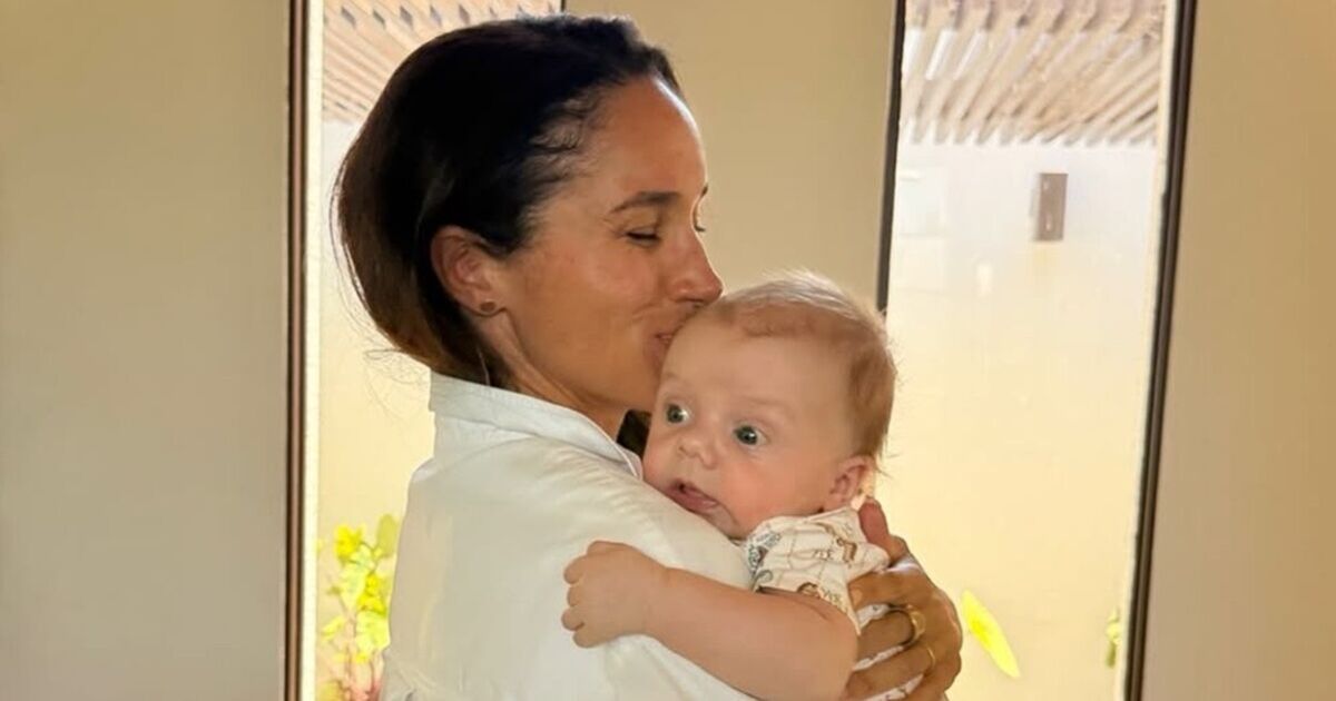 Meghan makes bizarre Harry joke along with baby photo | Royal | News