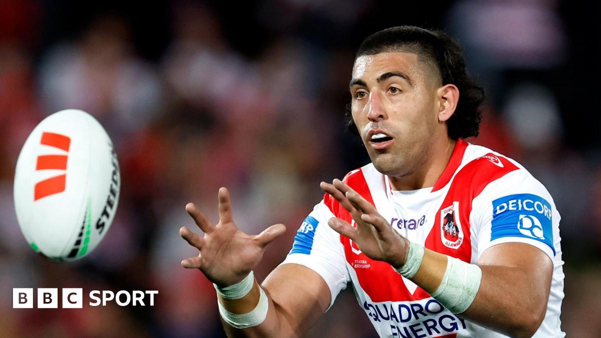 Emre Guler in action for St George Illawarra Dragons
