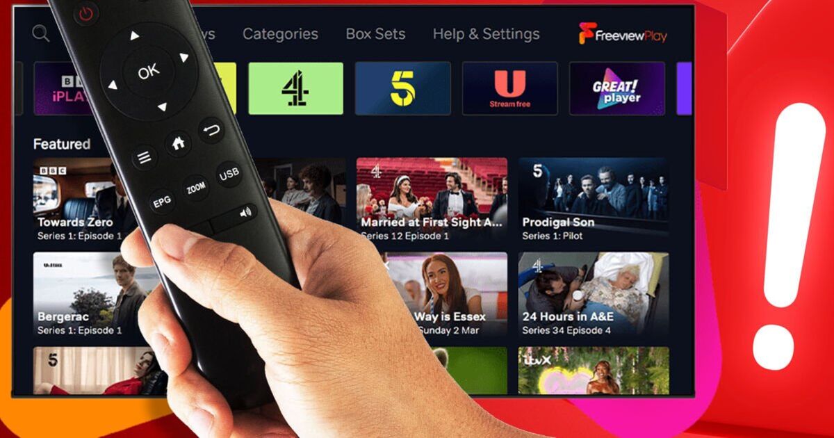 Freeview confirms channel shake-up and urges users to check their TVs now