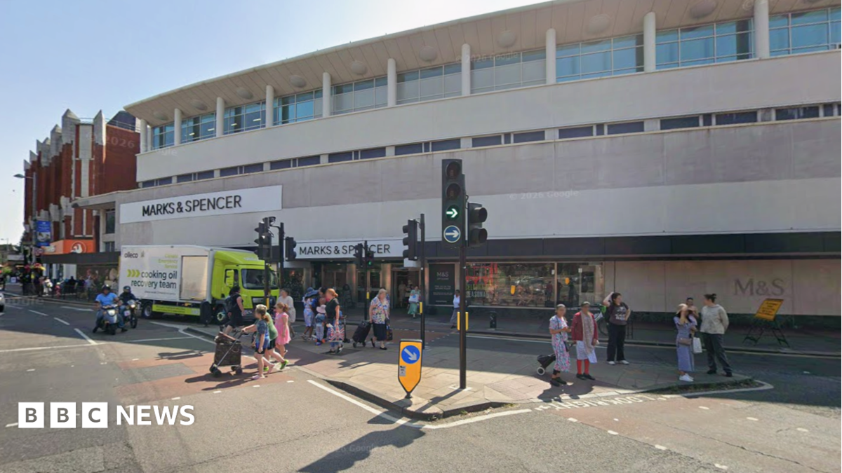 A Google Street View image showing High Street, Ealing Broadway where the collision occurred