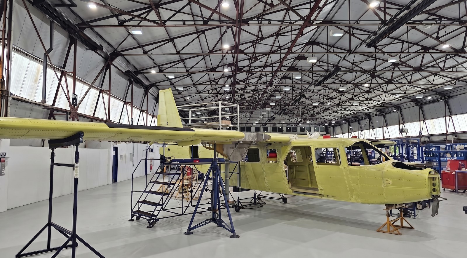 First UK-built Islander passes 75% completion at Bembridge, on schedule for delivery