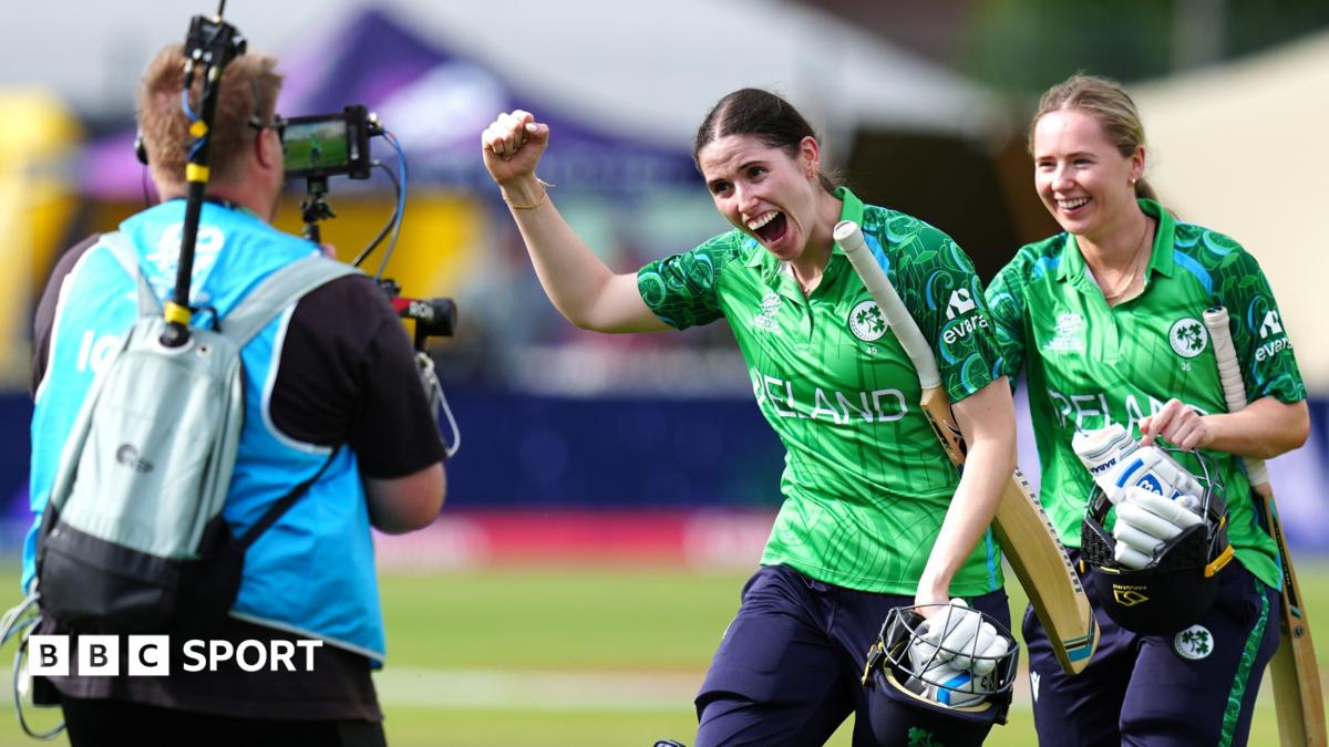 Ireland's Orla Prendergast plays a sweep shot