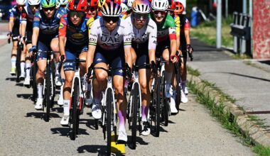 2026 Tour de Suisse Women stage 2: the bunch chasing down the two-up break
