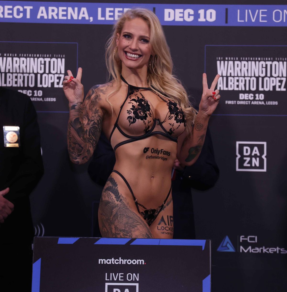 When the bell rings, Ebanie Bridges shows her weigh-in marketing strategy is backed up by boxing skills
