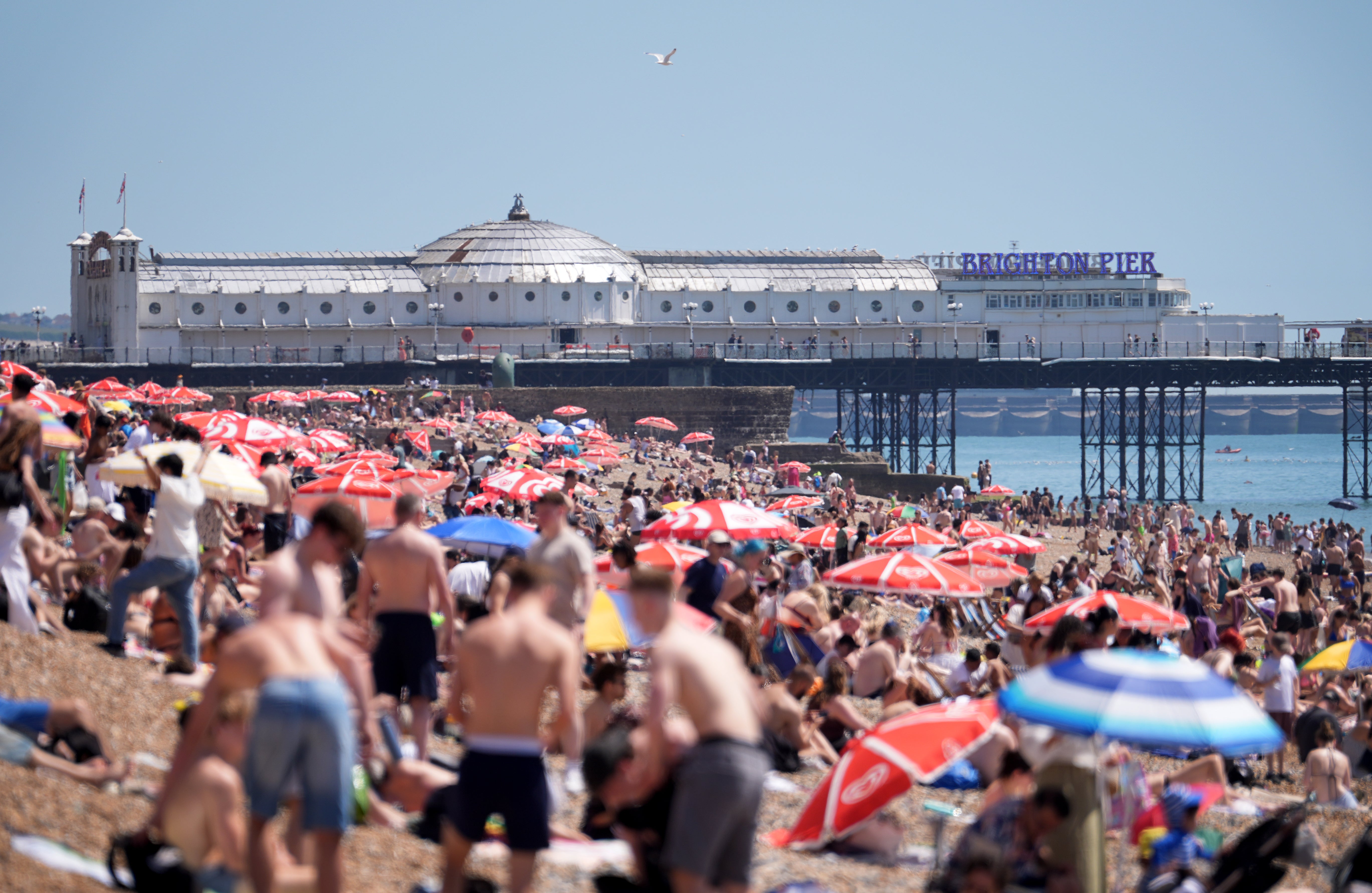 Temperatures are set to soar to 39C over the next four days (Gareth Fuller/PA)