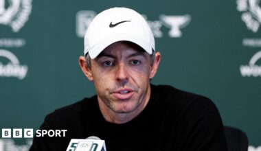 Rory McIlroy speaks to reporters before the Memorial Tournament