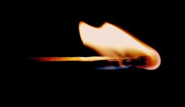 lit matchstick