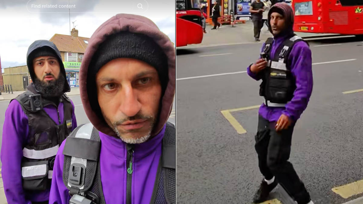'I'll rip your teeth out': Moment Harrow enforcement officers switch off bodycams and threaten to 'knock out' member of the public