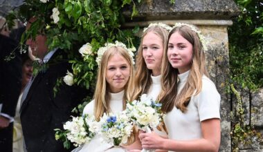 Harriet Sperling’s Bridesmaids, Isla Phillips, Savannah Phillips, and Georgina Sperling, Looked Lovely in Matching Emilia Wickstead