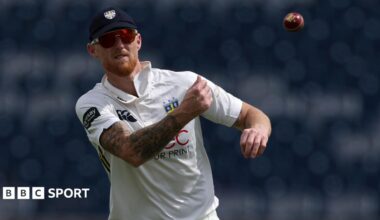 Ben Stokes playing for Durham