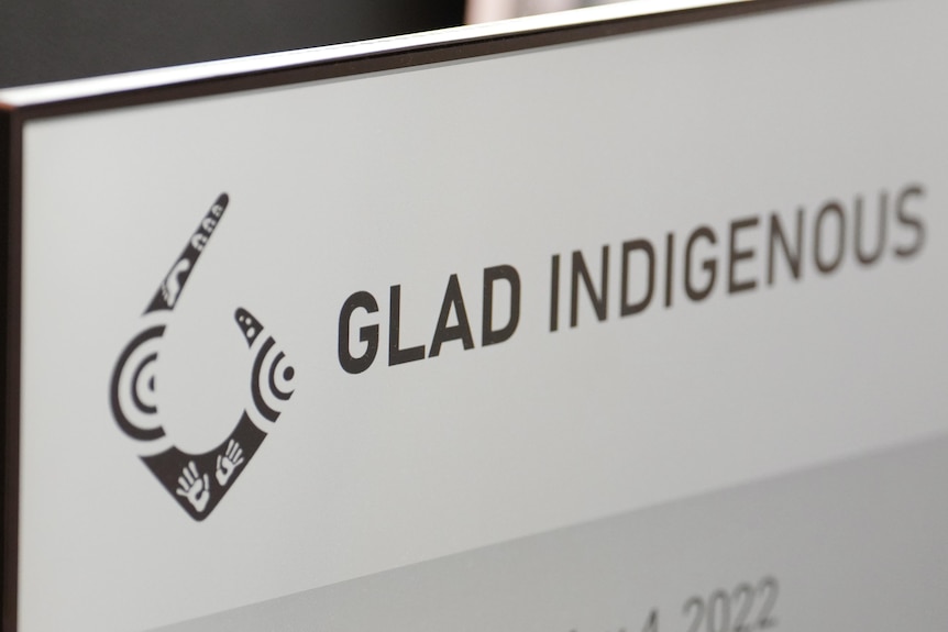 business logo that says 'Glad Indigenous'