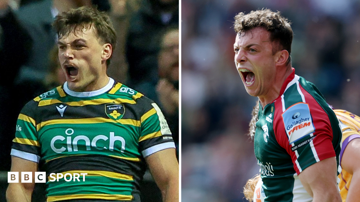 Split image of Northampton Saints' George Furbank (left) and Leicester Tigers' Adam Radwan