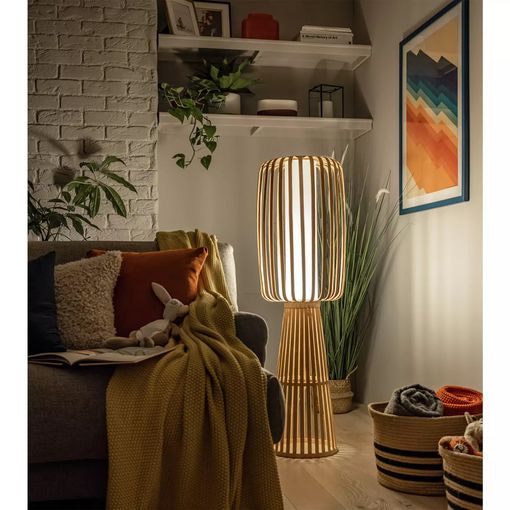 Habitat Achille Japonica Floor Lamp - Ash