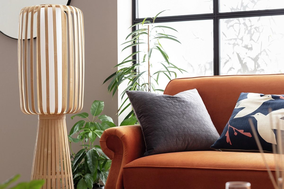 Habitat Achille Japonica Floor Lamp - Ash