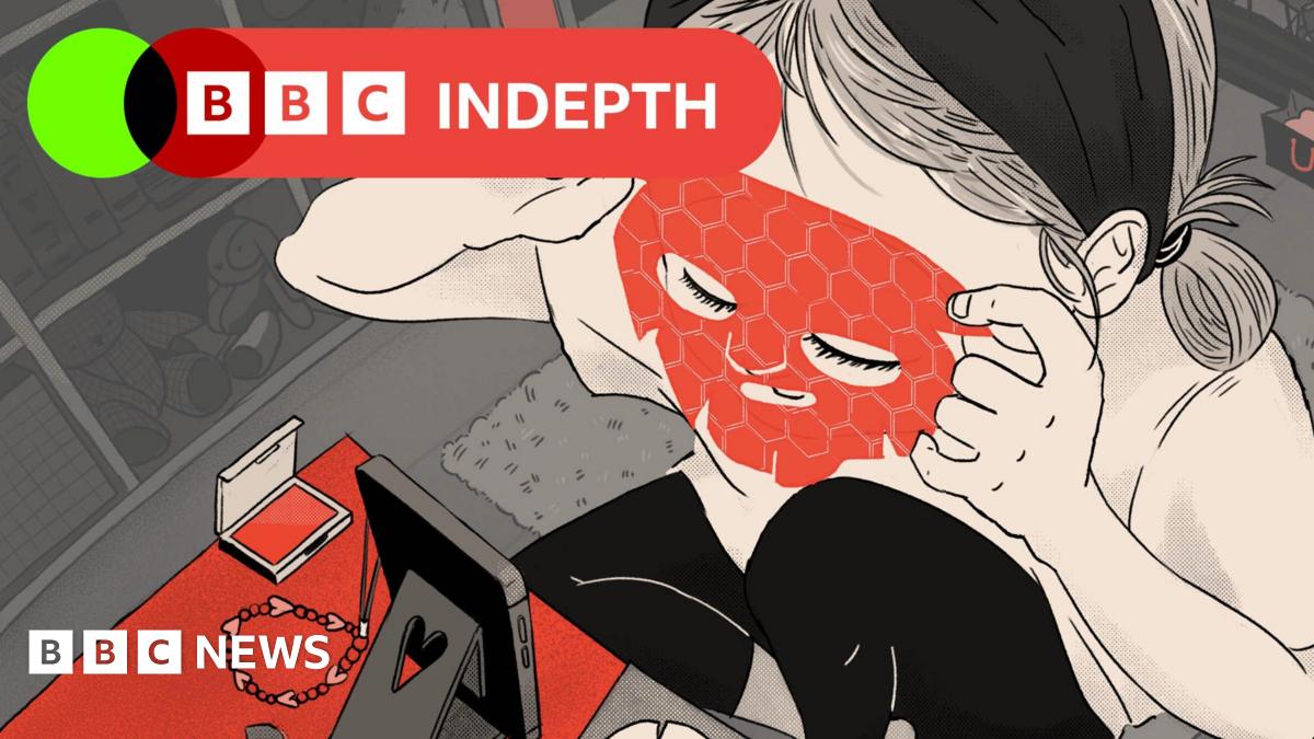 Thin, lobster red banner with white text saying ‘InDepth newsletter’. To the right are black and white portrait images of Emma Barnett and John Simpson. Emma has dark-rimmed glasses, long fair hair and a striped shirt. John has short white hair with a white shirt and dark blazer. They are set on an oatmeal, curved background with a green overlapping circle.