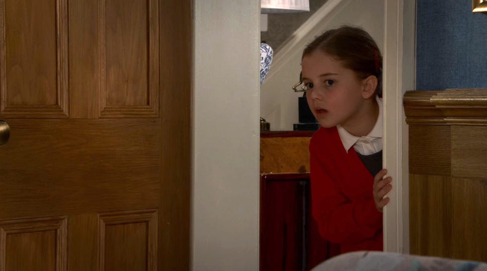 Susie Price, Coronation Street susie price peeking from behind a door in the rovers