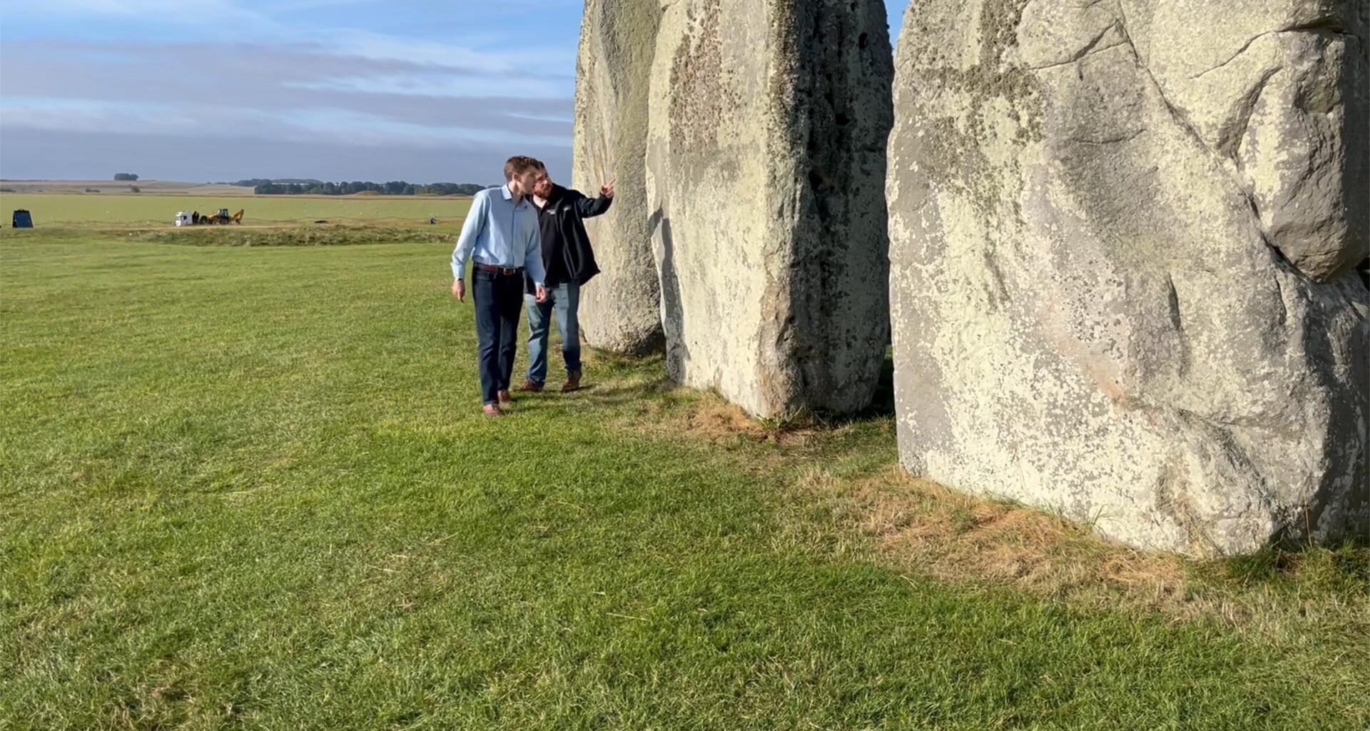 Anthony Clarke and Chris Kirkland at Stonehenge