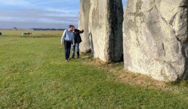 Anthony Clarke and Chris Kirkland at Stonehenge