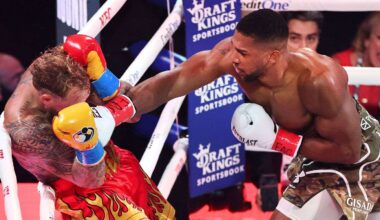 Anthony Joshua reacts as broken jaw KO may have ended Jake Paul’s boxing career for good