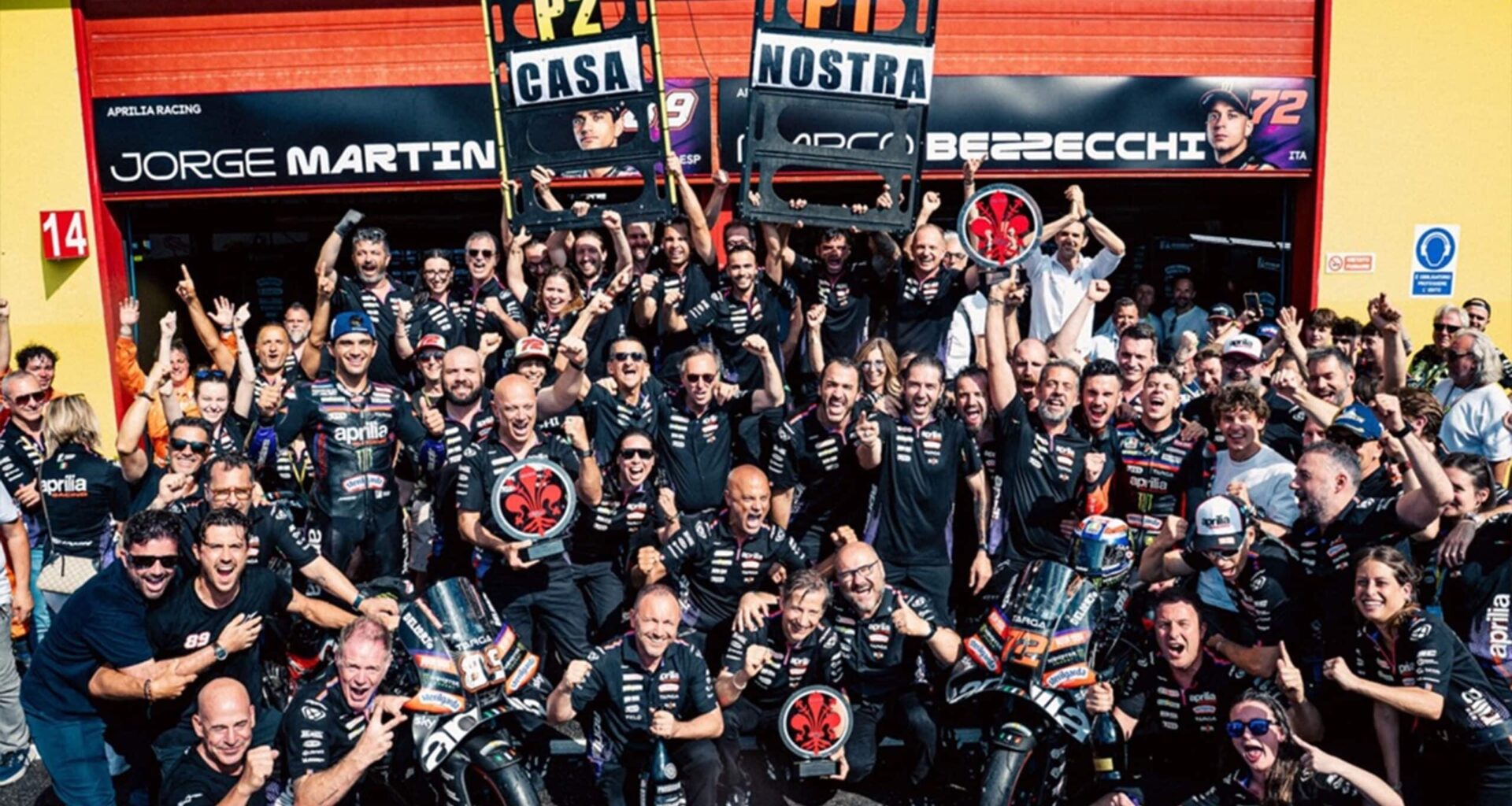 Paint it black: Aprilia thrashes Ducati at Mugello
