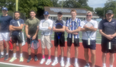 Avenue Tennis Club Men’s A Team celebrate strong win as busy summer of events gets underway
