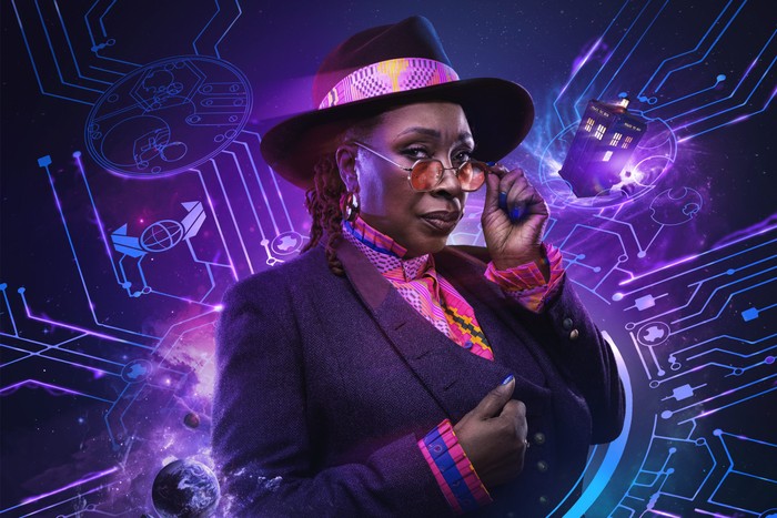 Jo Martin as the Fugitive Doctor in Doctor Who: Circuit Breaker Jo Martin as the Fugitive Doctor in Doctor Who: Circuit Breaker