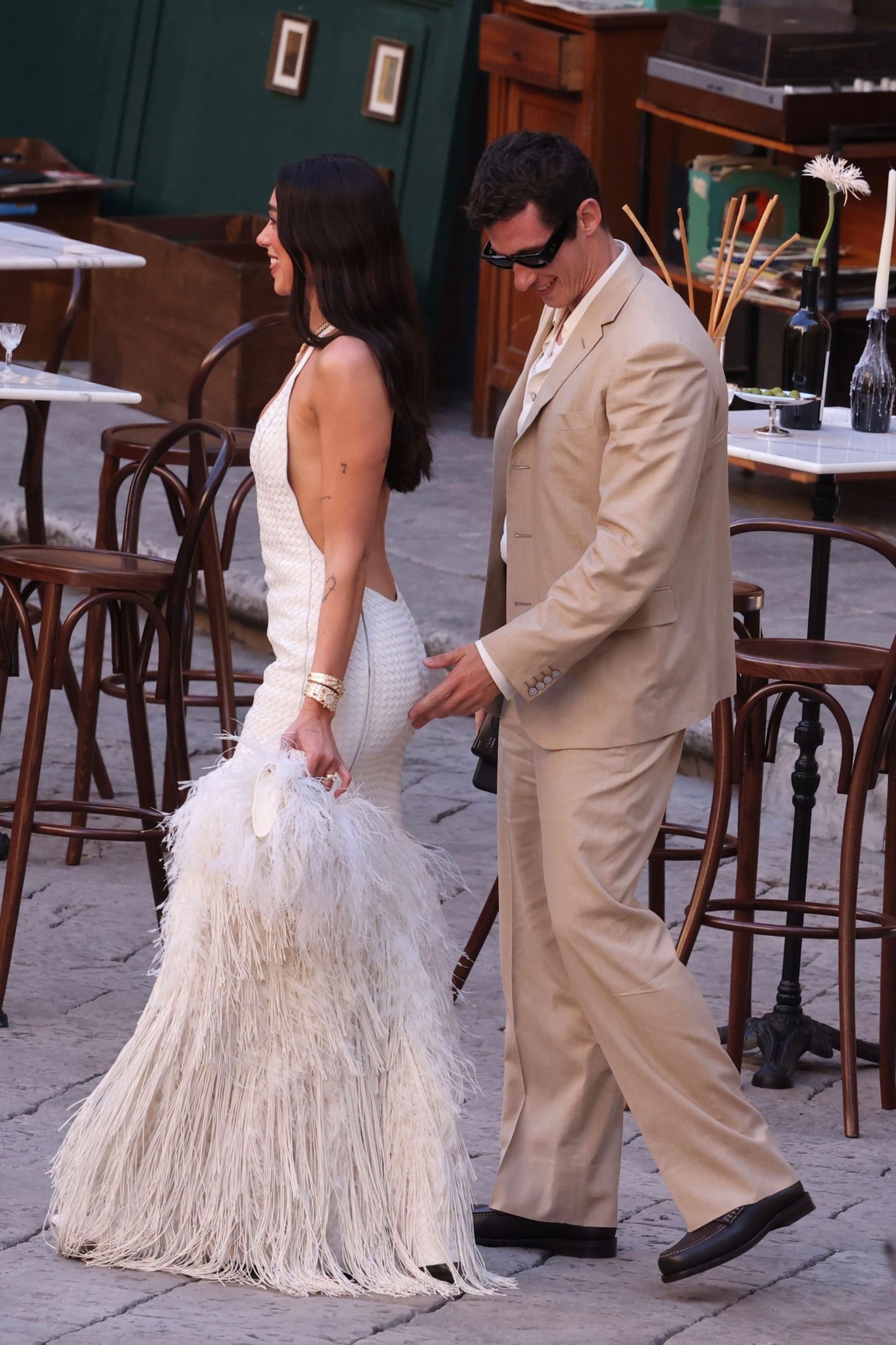 Dua Lipa and Callum Turner wedding