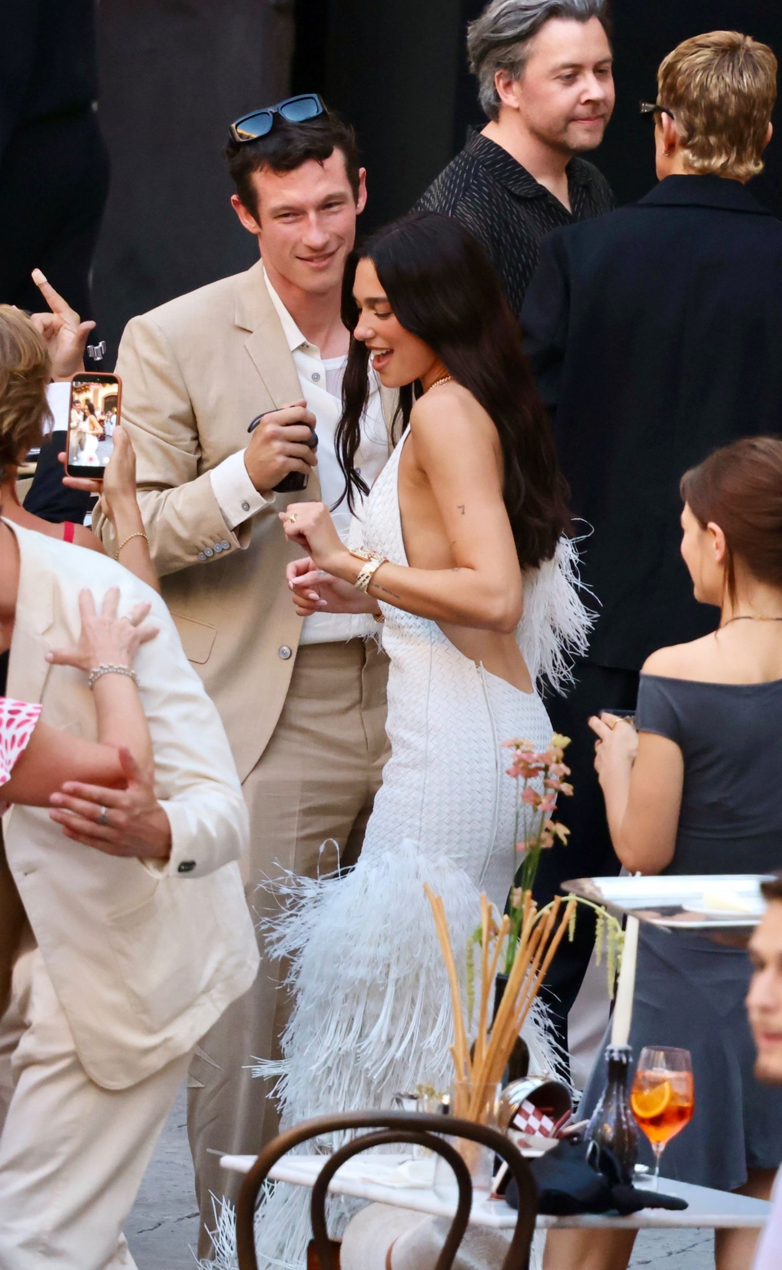 Dua Lipa and Callum Turner wedding