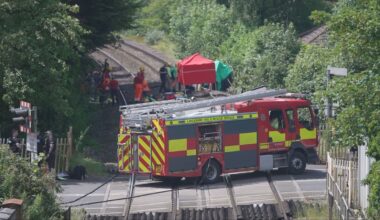 One person dead and child in hospital after train hits car on level crossing near Preston
