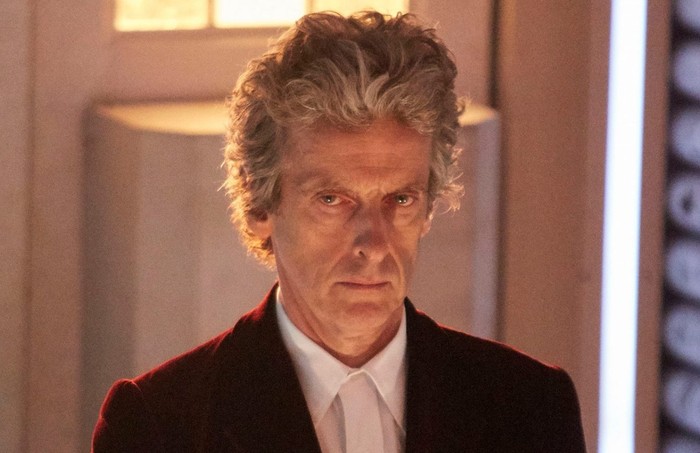Peter Capaldi Peter Capaldi in Doctor Who, stood inside the TARDIS by the doors.