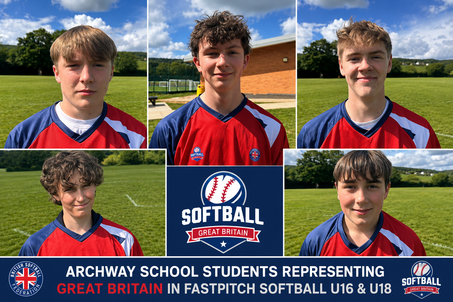 Archway School students selected to represent Great Britain at European Softball Championships