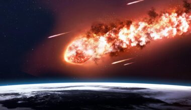 Comet on Fire Meteor Earth