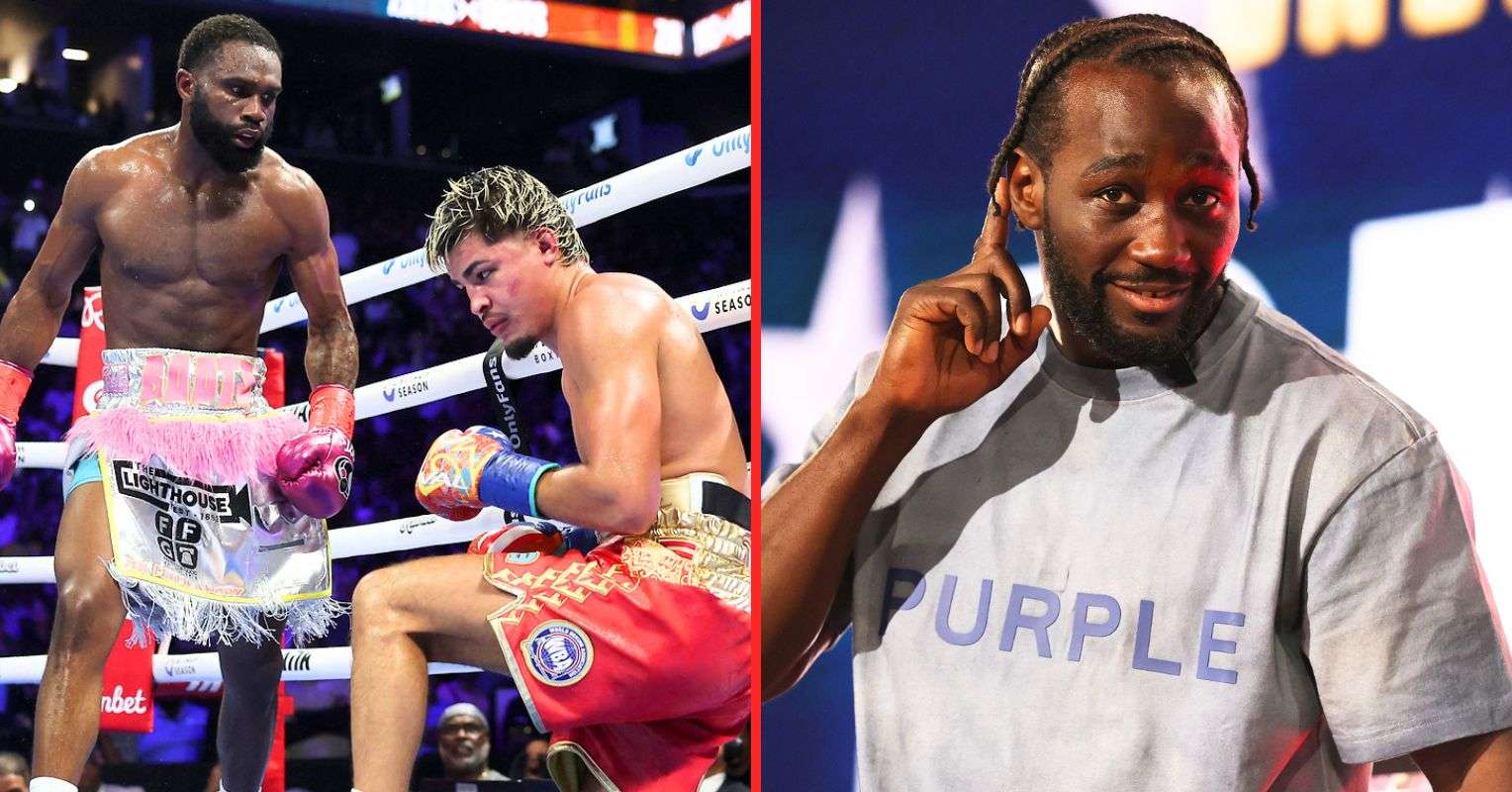 Terence Crawford reacts to Jaron Ennis’ performance in Xander Zayas stoppage win