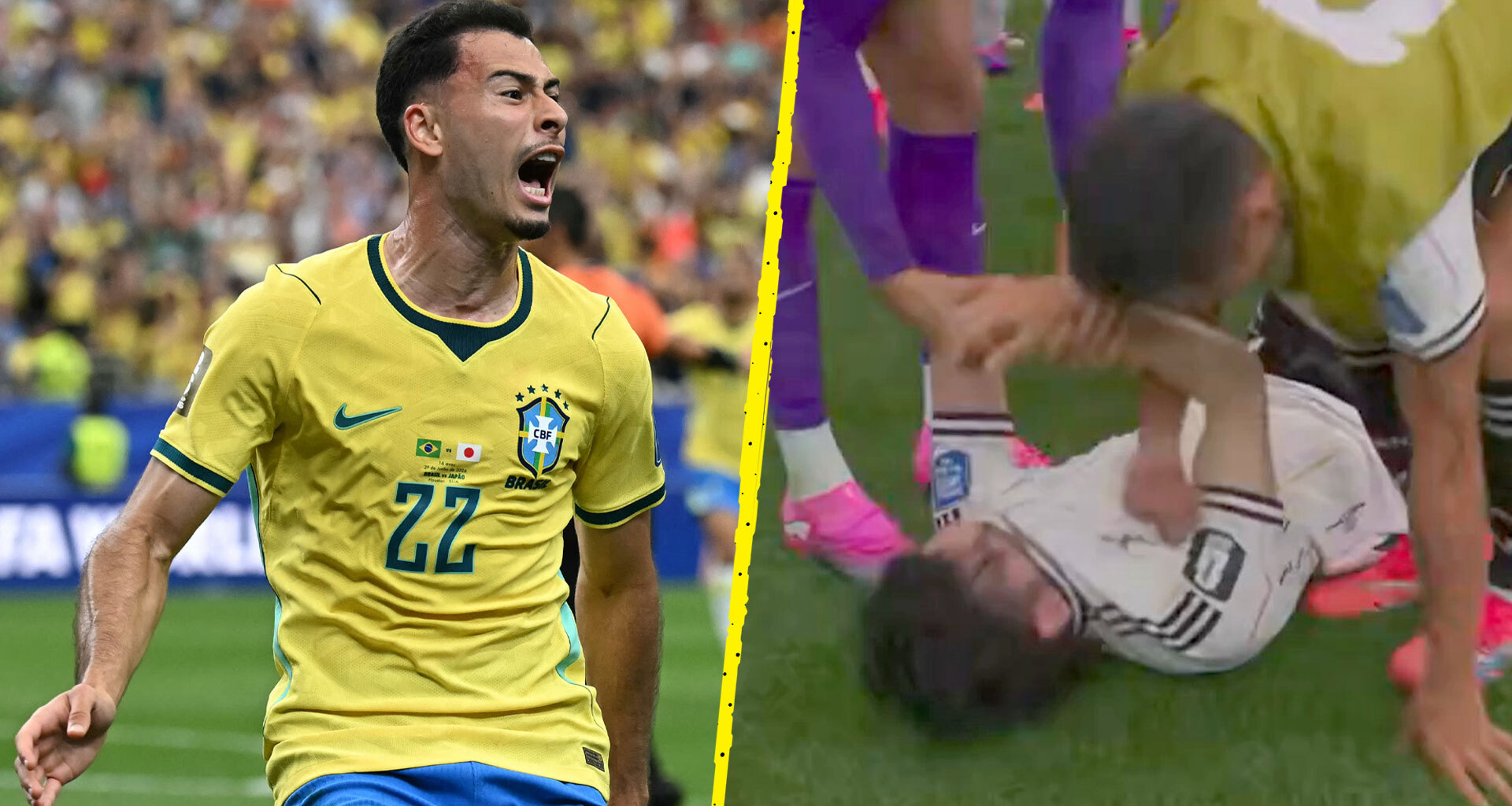 Inconsolable Ao Tanaka helped up off ground as Japan denied World Cup history with heart-breaking defeat to Brazil