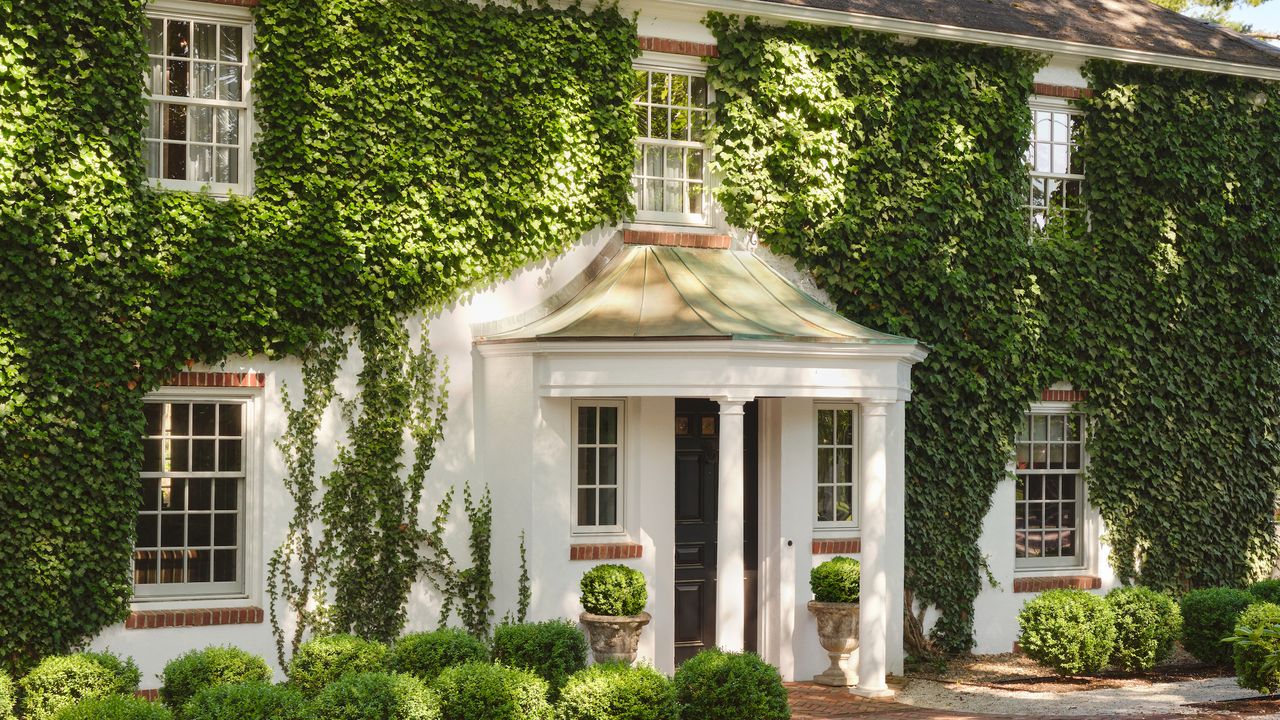 A New England Colonial house that has become a melting pot of global design influences