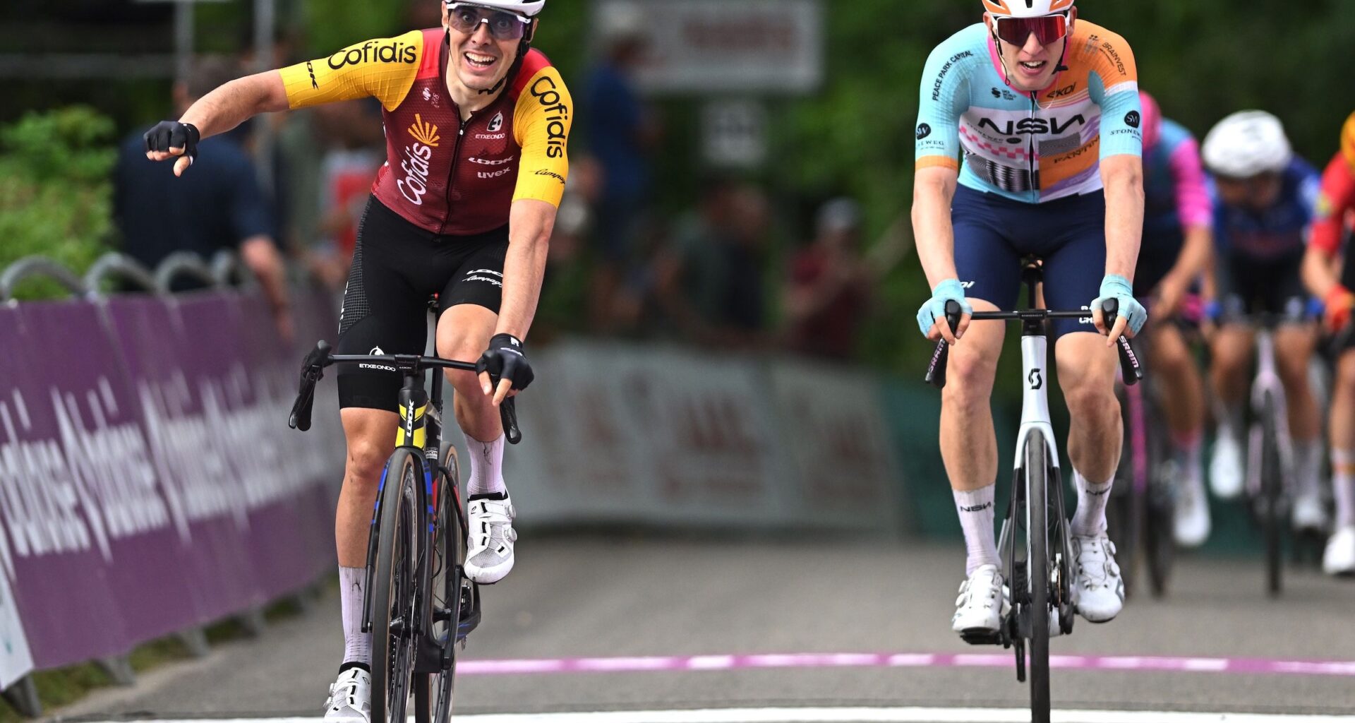 Baloise Belgium Tour: Alex Aranburu seizes control with stage 3 uphill sprint victory