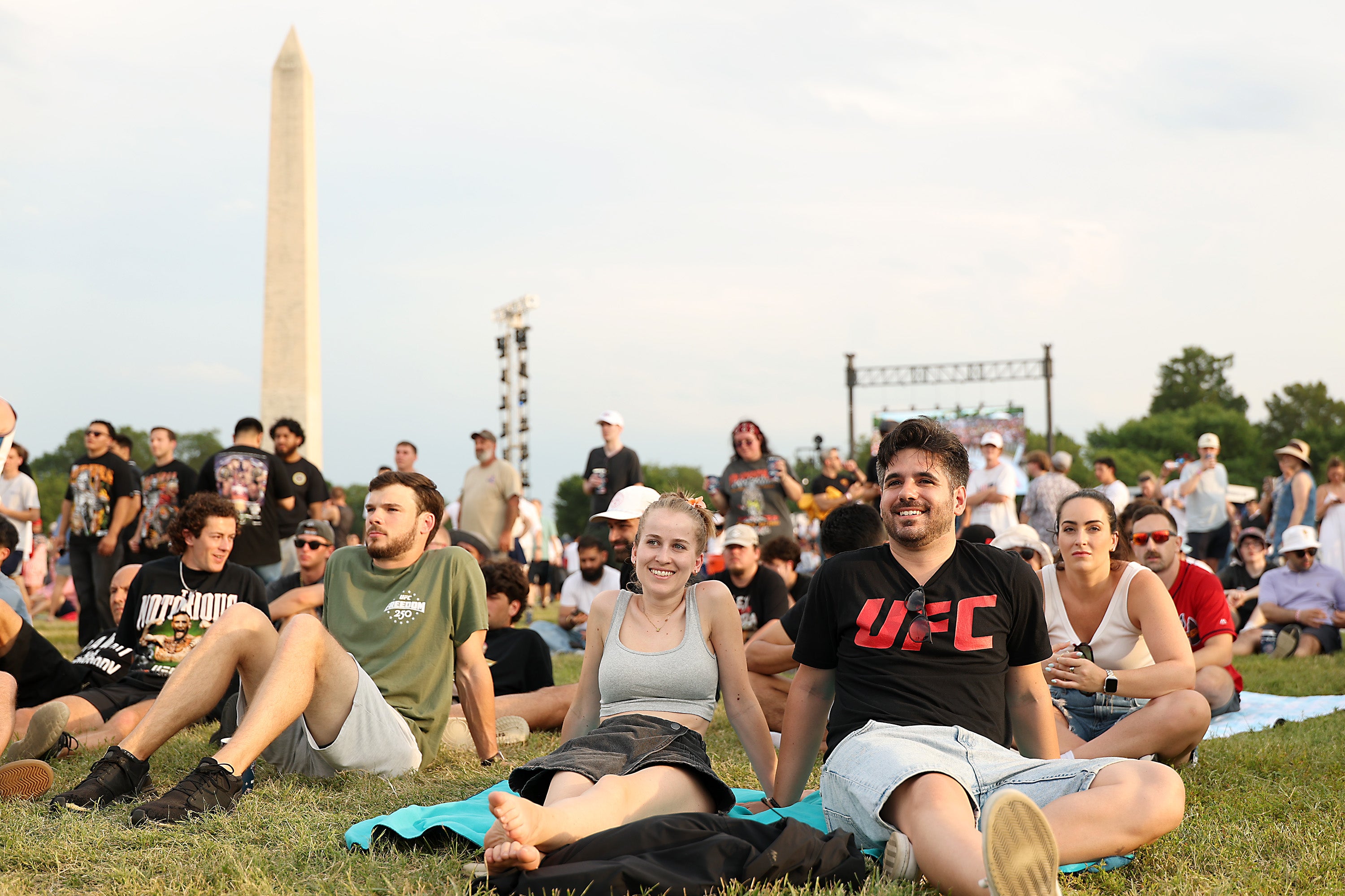 Thousands of fans are gathering for a watch party at the Ellipse, a massive park near the White House