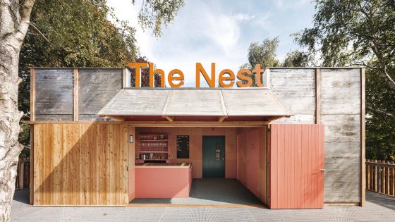 Reed Watts completes demountable theatre using salvaged materials
