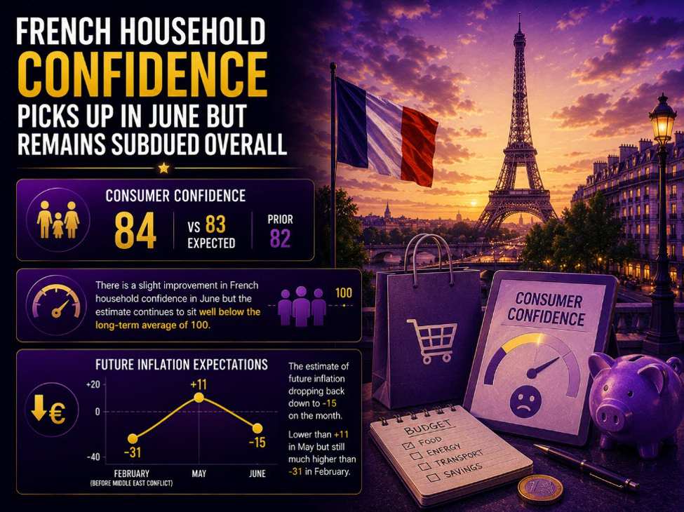 French consumer confidence sees slight improvement in June but still at subdued levels