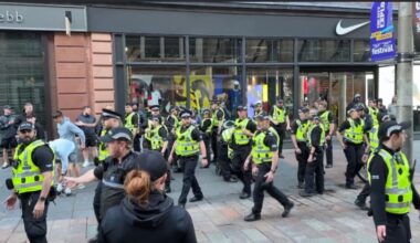 Worshippers locked in mosque as people attacked during unrest in Glasgow