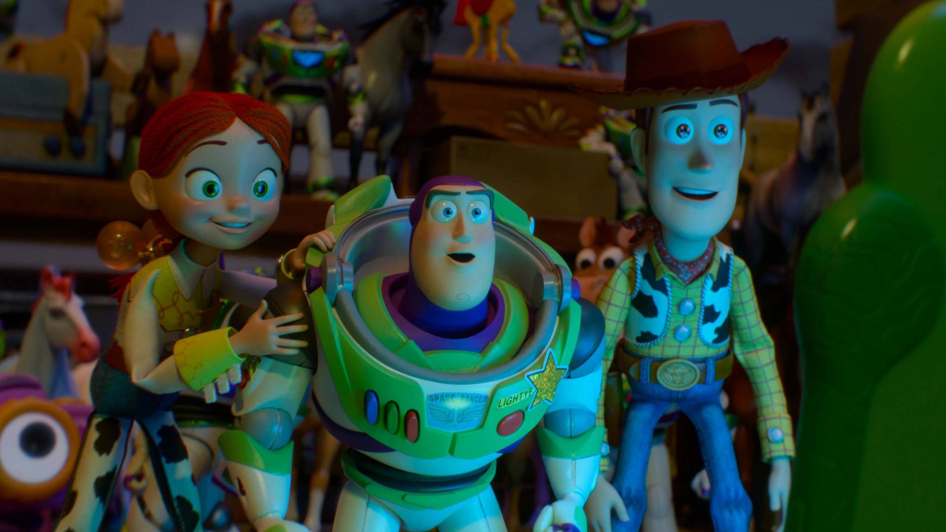 Jessie, Buzz, and Woody in Toy Story 5
