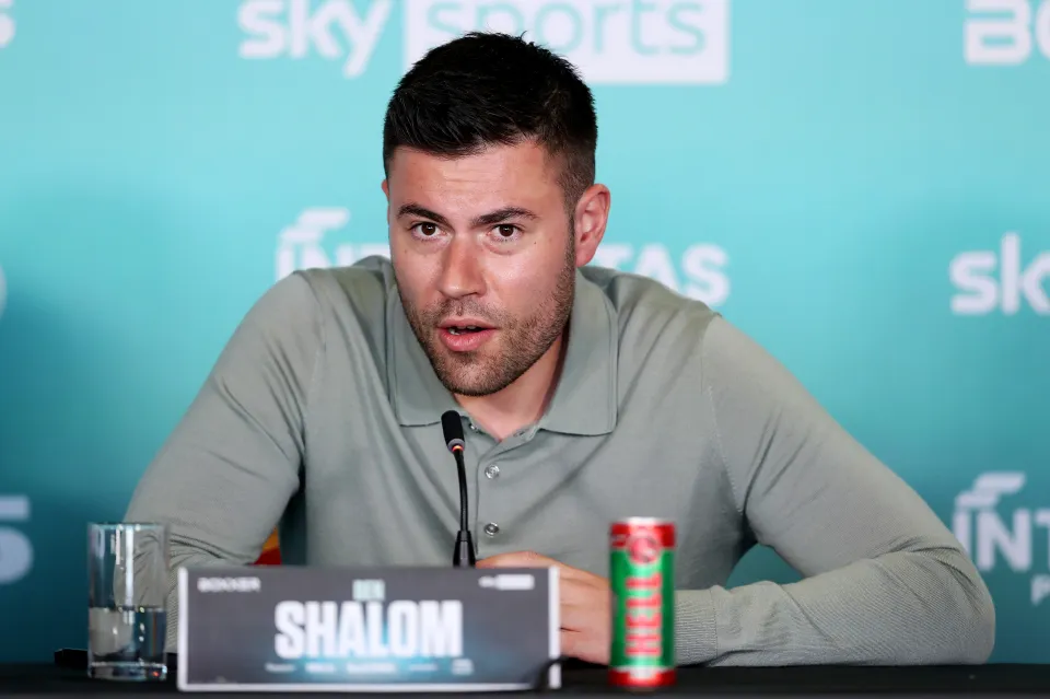 Ben Shalom talking at a press conference
